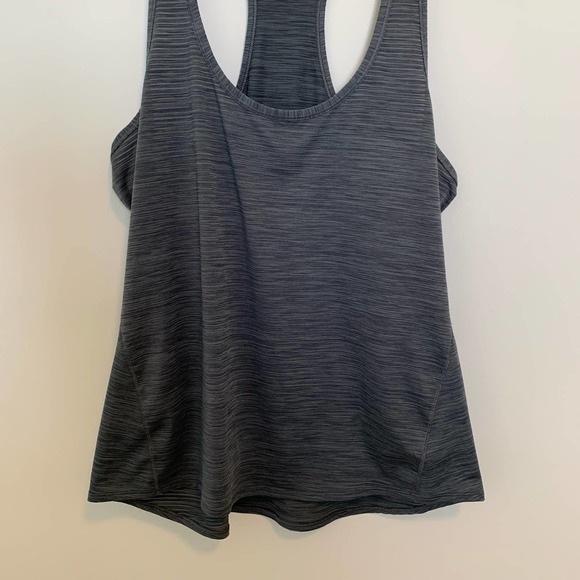 Athleta Womens Racer-back Tank Top Size Large Gray Sleeveless Athletic - Picture 4 of 15